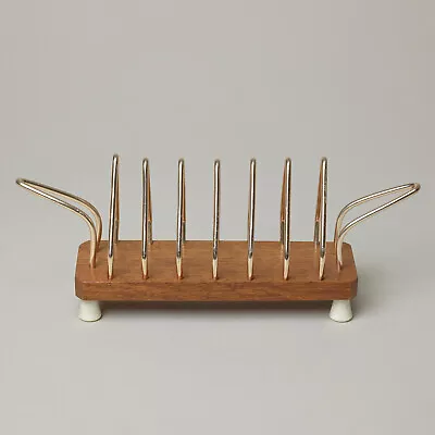 £7 • Buy Vintage Wooden Toast Rack Wyncraft Mid Century 1960s