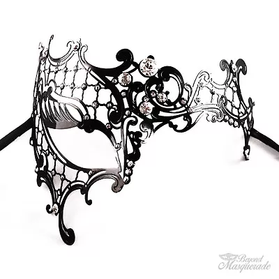 Phantom Filigree Metal Laser Cut Venetian Masquerade Mask For Women M7131  • $19.95