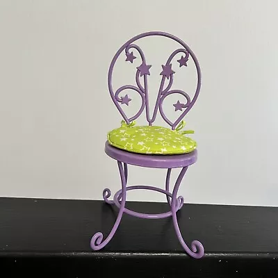 American Girl McKenna Loft Bed. Purple Metal Chair Green Cushion • $14.95