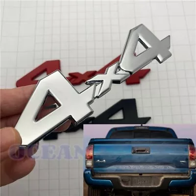 $7.99 • Buy Metal 4X4 Logo Badge Car Trunk Rear Fender Emblem Decal Sticker 4WD SUV Chrome
