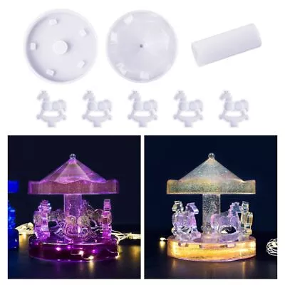 £4.99 • Buy Epoxy Silicone Mould Casting Tool Carousel Resin Mold Merry-Go-Round Making