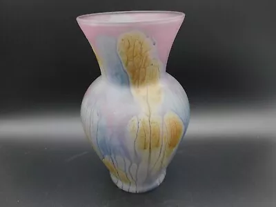 Vintage Nouveau Art Glass Water Colors  Rueven Vase • $12