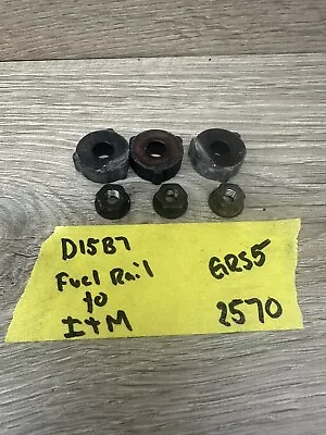 92-95 Honda Civic D15b7 Fuel Rail Nuts Plastic Washers D16z6 D15b2 Delsol Lx Dx • $11.99