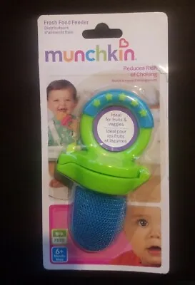 Munchkin Blue Green Fresh Food Feeder Baby Toddler Feed Fruit Mouth Veggies • $6.99