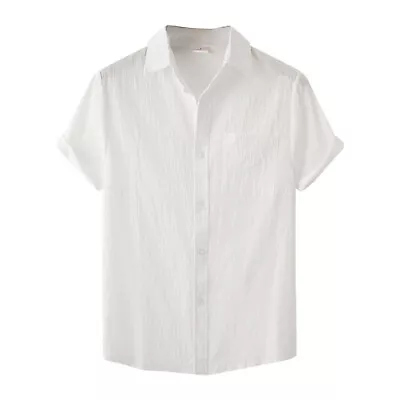 Men's Hawaiian Tropical Luau Aloha Beach Party Button Up Casual Dress Shirt • $14.99