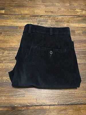 Lauren Ralph Lauren Corduroy Pants Mens 36x29 Authentic Chinos Black Dog Liner • $29.99