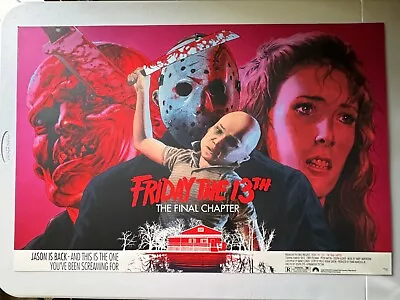 Robert Sammelin Friday The 13th Final Chapter Movie Print 28/30 Mondo 24x36 • $249.99