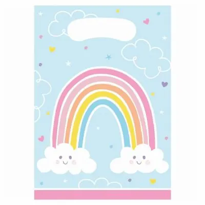 £4.23 • Buy Rainbow Party Bags | Childrens Birthday Christening Treat Loot X 8