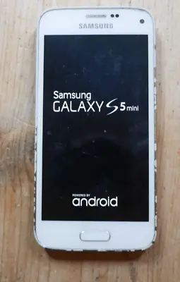 Samsung Galaxy S5 Mini SM-G800F - 16GB - White Smartphone-unknown Network Status • £22.99