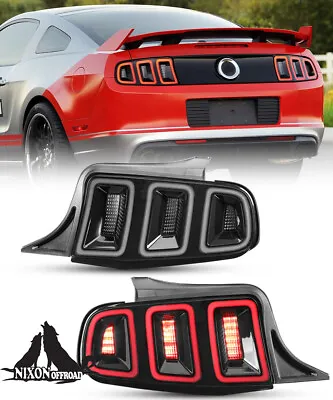 For 10-14 Ford Mustang LED Taillight Lamp Sequential Turn Signal Light Clear Len • $399.99
