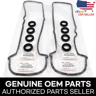 GENUINE Toyota Lexus V8 Cylinder Head Valve Cover Gasket + Spark Plug Seal SET • $60.99