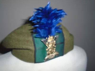 Royal Regiment Of Scotland Tam O Shanter With Badge And Blue Hackle Approx 55cm • £36