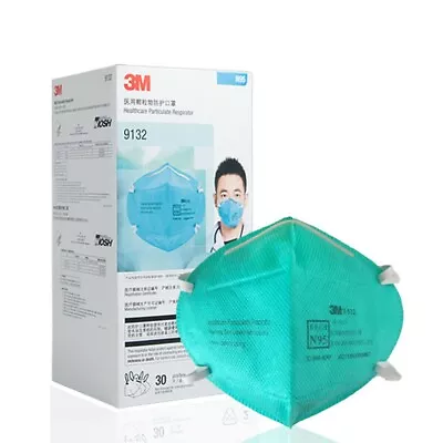 30PCS 3M 9132 P2 N95 Healthcare Particulate Respirator Surgical Mask Anti-Fluid • $79