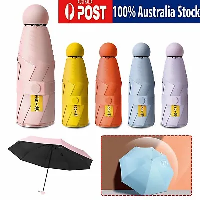 $15.98 • Buy Sun Umbrella Compact Portable Pocket Capsule Umbrella Umbrella Female Sun