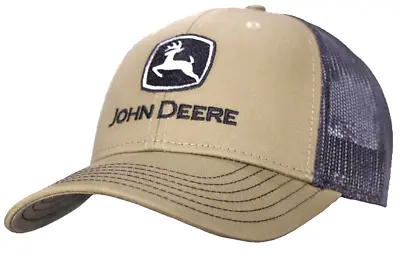 £28.90 • Buy NEW John Deere Brown Front Black Mesh Cap Structured LP79652
