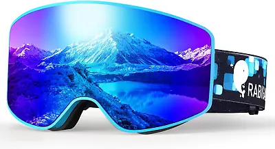 Ski Goggles Unisex- UV Protection Spherical Anti-fog Frameless Snow Goggles • $13.07