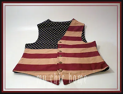 American Flag Waistcoat | Vest | Coat  Stars N Stripes • £64.99