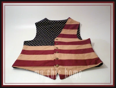 £64.99 • Buy American Flag Waistcoat | Vest | Coat  Stars N Stripes