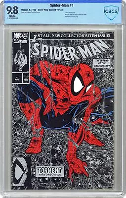 Spider-Man #1 McFarlane Unbagged No Print Price Variant CBCS 9.8 1990 • $110