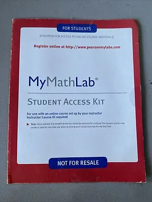 !MyMathLab: Student Access Kit *Unopened Code*! • $29.99
