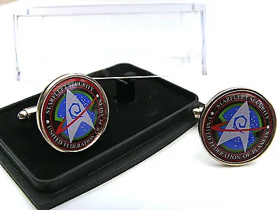 £10.99 • Buy Star Trek Starfleet Security Badge Mens Cufflinks Gift