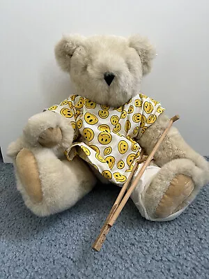 White  Get Well Bear  By The Vermont Teddy Bear Company With Crutches • $80