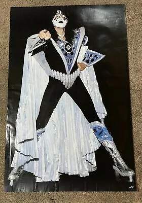 1978 Vintage Original  Kiss  ACE  Frehley Guitar Poster 22 X33  • £28.49