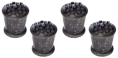 SET OF 4 HEAVY DUTY 19mm WALKING STICK RUBBER FERRULES Cane Crutch Grip Tip Ends • £6.95