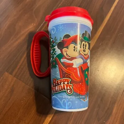 Disneyland Christmas Happy Holiday Insulated Travel Mug Tumbler 16oz • $8