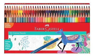 Faber-Castell Triangular Colour Pencils - Pack Of 72 (Assorted) • $28.48