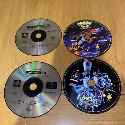 Crash Bandicoot 1 2 & 3 & Crash Team Racing All On Ps1 Disc Only  • £49.99