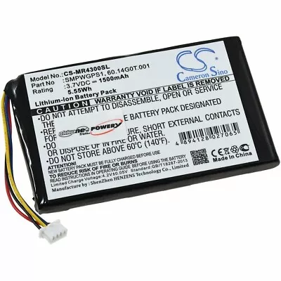  Battery Compatible With Medion Gopal P5430 P5435 - Li-Ion Replaces SMPWGPS1 • £12.91