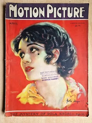 Motion Picture Film Magazine April 1925 Pola Negri Mary Pickford Anna May Wong • $26.15