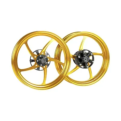 MOS Forged Aluminum Alloy Rims Wheels For Yamaha YZF R15 MT15 2019-2023 | Gold • $1545.60