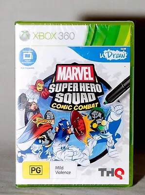 Marvel Superhero Squad Comic Combat ( XBOX 360 PAL) NEW Sealed - Requires UDraw • $9.95