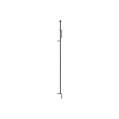 Small Multi-Purpose Grid Fence Latch Post Stake H91CM Black • £3.32