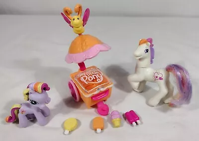 My Little Pony Ice Cream Cart W/ Umbrella Bars Ponies Butterfly  • $13.99