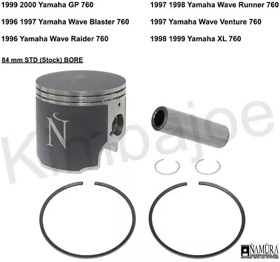 Yamaha GP 760 WaveBlaster Raider Runner XL 84 Mm STD (Stock) BORE Piston Kit • $139.78