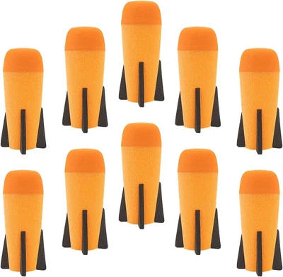 $32.70 • Buy 10-Pack Mega Missile Refill For Toy Rocket Launcher Foam Ammo For Nerf N-Strike