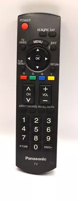 Panasonic N2QAYB000221 TV Remote Control Black TH46PZ80U TC37LZ85 TC37LZ85X • $12