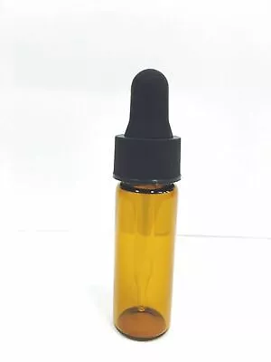 144 Pcs AMBER 1 Dram Glass Vials [15mm X 45mm] With Standard Dropper • $69.99