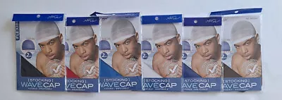 DuRag Muti Color Lot 2pcs Packs Smooth Thick Shiny Silky Doo Stocking Wave Cap • $6.99