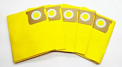 $12 • Buy 5 PACK 5-8 Gallon High Efficiency Replacement Dry Vacuum Bags - Type H Shop Vac