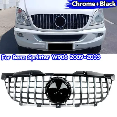 For Mercedes Benz W906 Sprinter 2009-2013 GT Front Bumper Grille Chrome+Black • $198.71