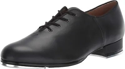 Bloch Men's Dance Jazz Full-Sole Leather Tap Shoe Size 8 Black NEW IN BOX • $76.99