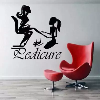 Wall Vinyl Sticker Beauty Shop Store Decal Barber SPA Salon Hair Nail Pedicure • $23.99