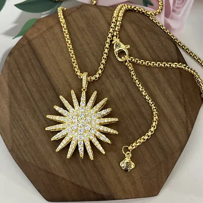 $125.50 • Buy David Yurman Diamond Snowflake 18  Perfect Gift Pendant