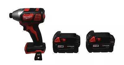 NEW Milwaukee 2656-20 1/4 Hex Impact Drill Driver 2 48-11-1828 3.0Ah Batteries • $148.99