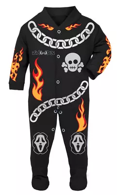 Ghost Rider Baby Biker Race Sleep Suit • £22.95