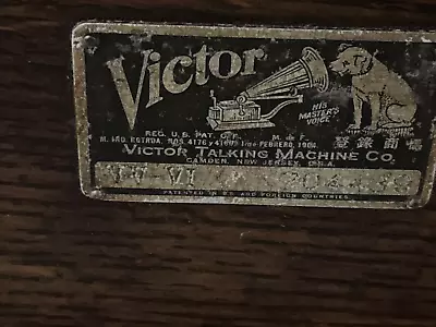 Antique Victor Victrola  Talking Machine Phonograph 1910 Hand Crank Parts • $145